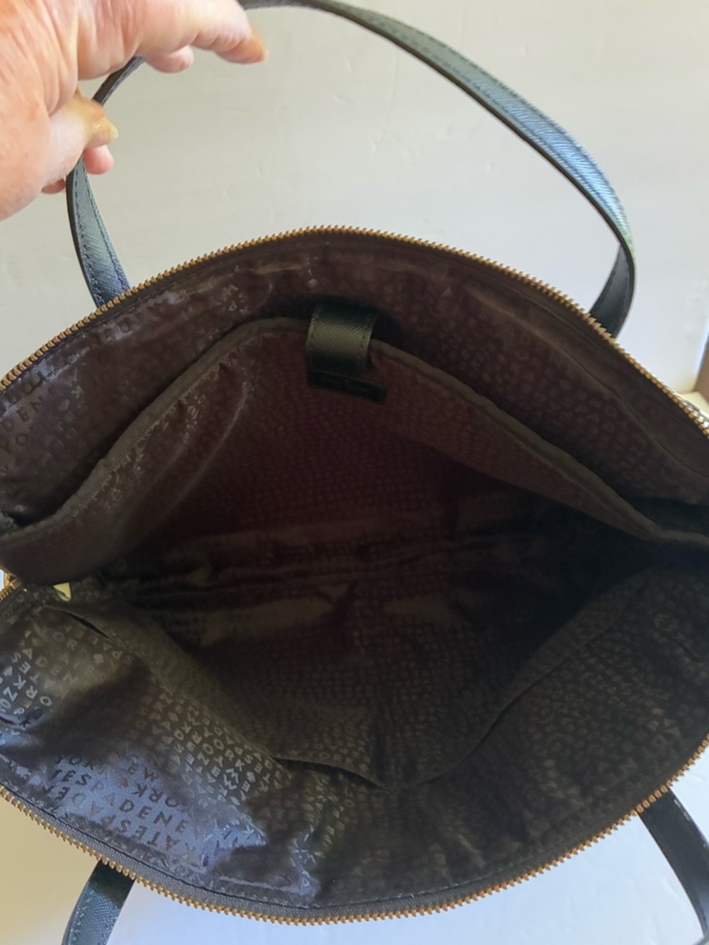 Kate Spade Black and White Polka Dot Nylon Laptop Bag with Detachable Strap - Picture 12 of 15